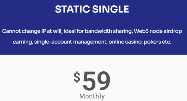 STATIC SINGLE SUBSCRIPTION - 1 MONTH