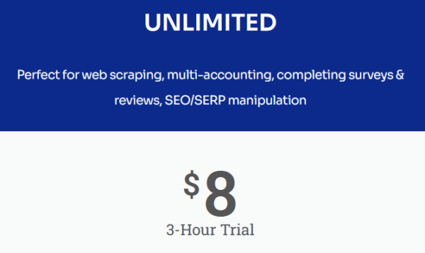 UNLIMITED SUBSCRIPTION 3-HOUR TRIAL